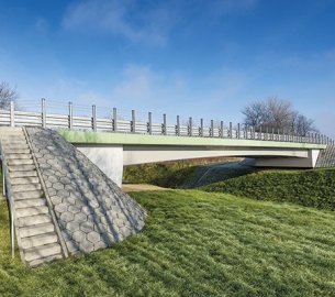 Budowa mostu stałego przez rzekę Mleczka w ramach zadania pn.Wykonanie dokumentacji projektowej z uzyskaniem pozwolenia na realizację inwestycji drogowej oraz realizację inwestycji pn. Przygotowanie i realizacja budowy łącznika drogi wojewódzkiej nr 835 Lublin – granica województwa – Przeworsk – Kańczuga – Dynów – Grabownica Strarzeńska